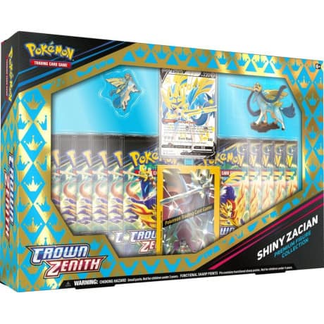 PokÉmon Tcg Crown Zenith Shiny Zacian Zamazenta Figure Box